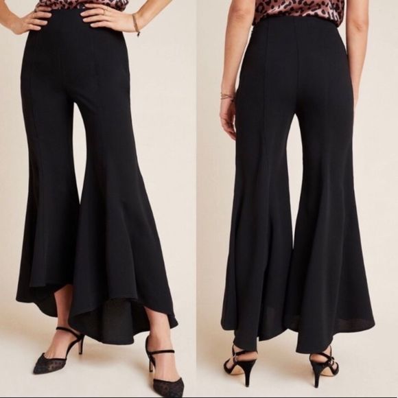 NWOT Anthropologie Flare Bottoms  Trousers  size 6 - Picture 1 of 7